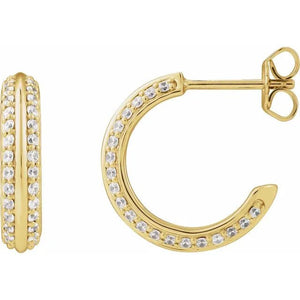 Double Diamond Hoops - Acadian Estates & CustomEarrings