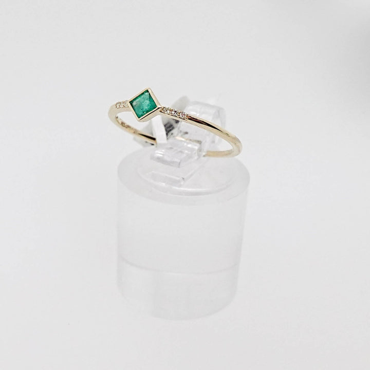 Emerald and Diamond Ring - Acadian Estates &amp; CustomRing