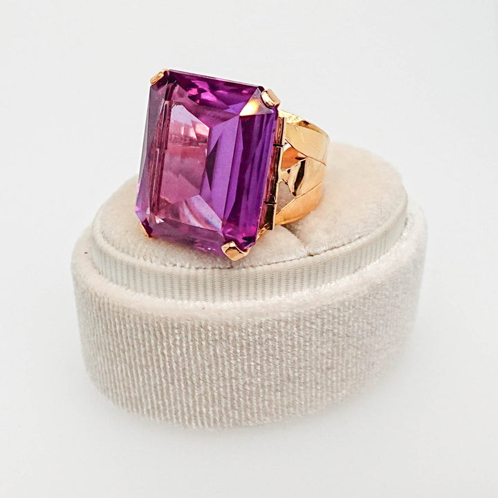 Emerald Cut Alexandrite Ring - Acadian Estates &amp; CustomRing