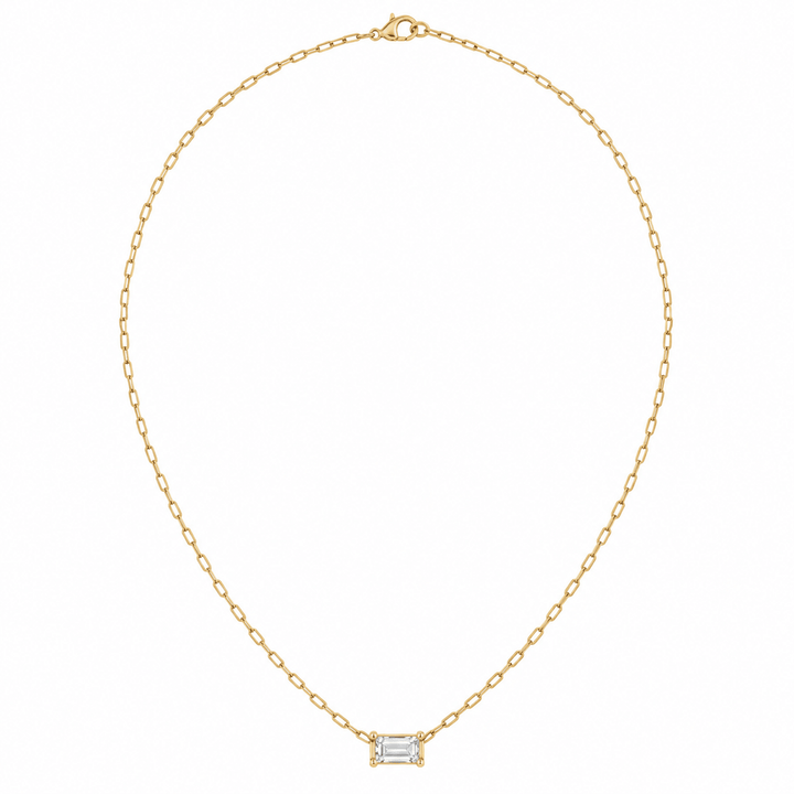 Emerald Diamond Pendant Necklace - Acadian Estates &amp; Customnecklace