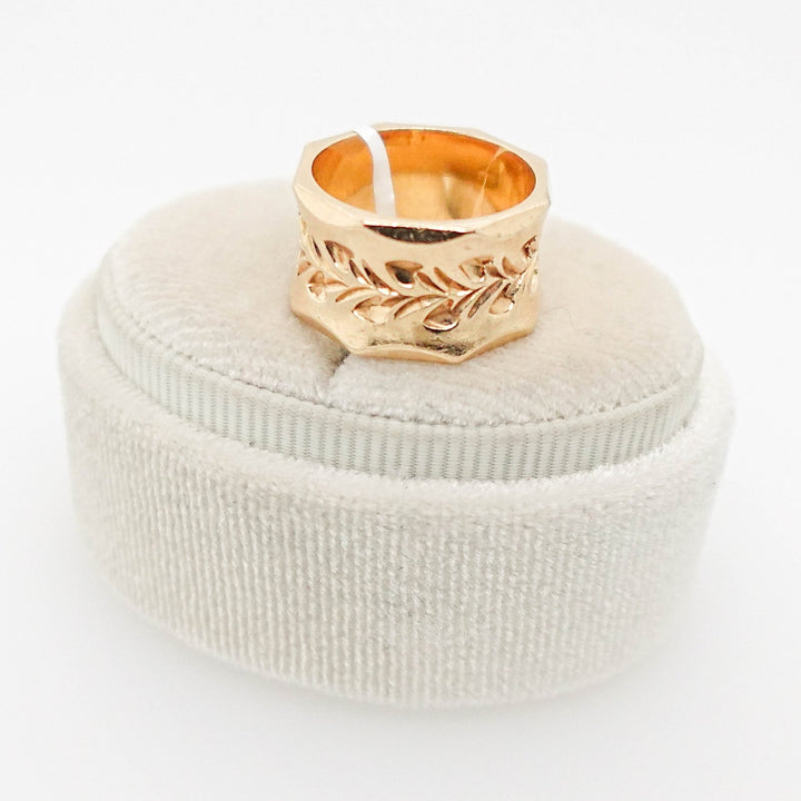 Engraved Heart Detail Cigar Band - Acadian Estates &amp; CustomRing