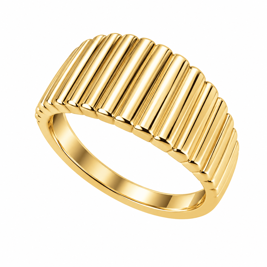 Fluted Graduating Fashion Ring - Acadian Estates &amp; CustomRing