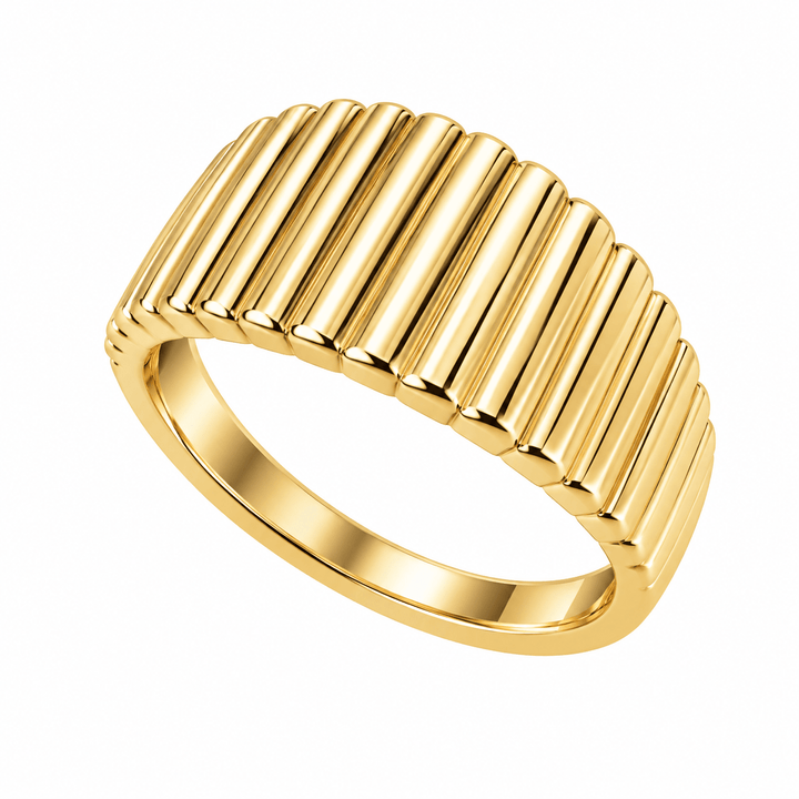 Fluted Graduating Fashion Ring - Acadian Estates &amp; CustomRing