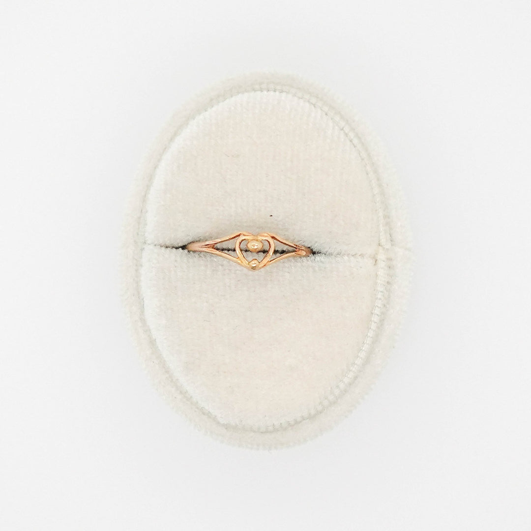Gold Heart Ring - Acadian Estates & CustomRing