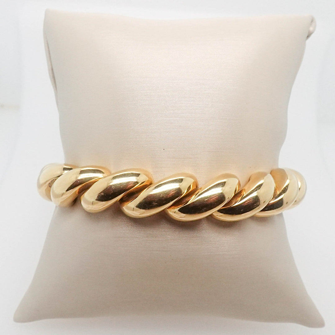 Gold Macaroni Bracelet - Acadian Estates &amp; CustomBracelet
