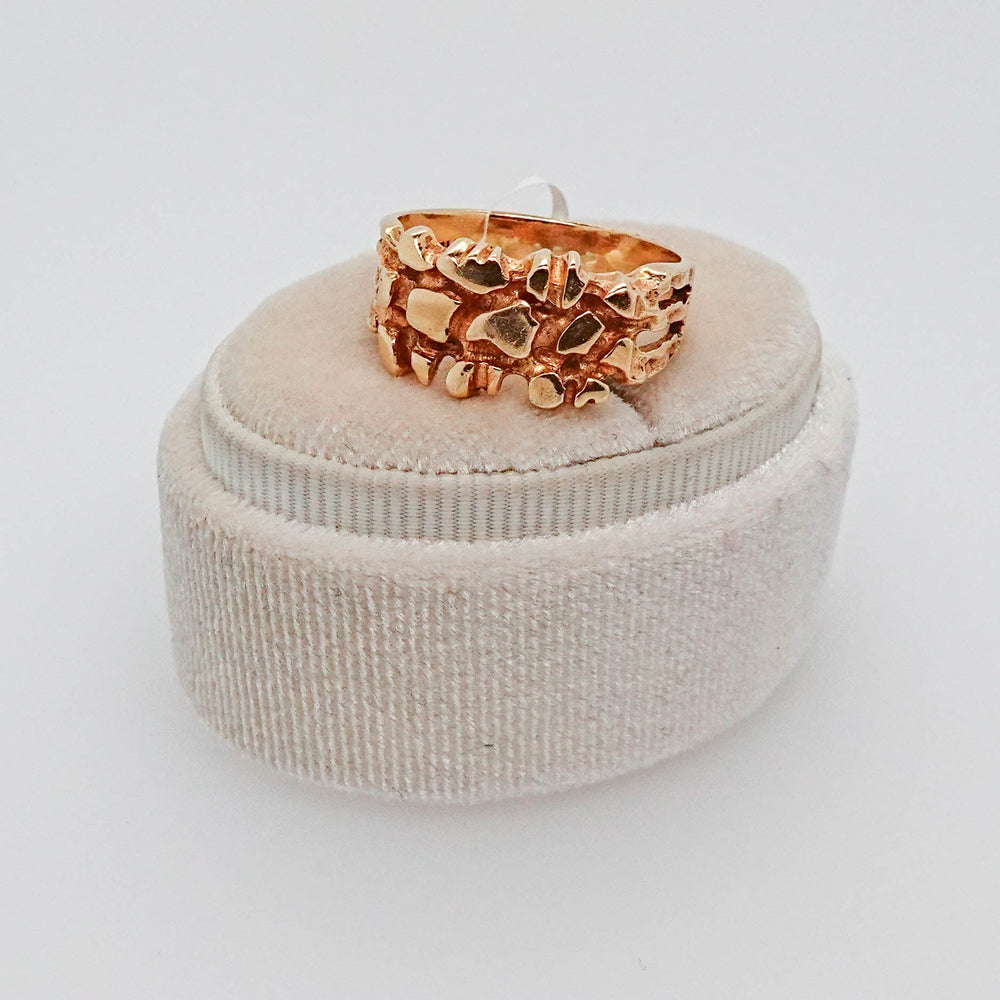Gold Nugget Ring - Acadian Estates & CustomRing