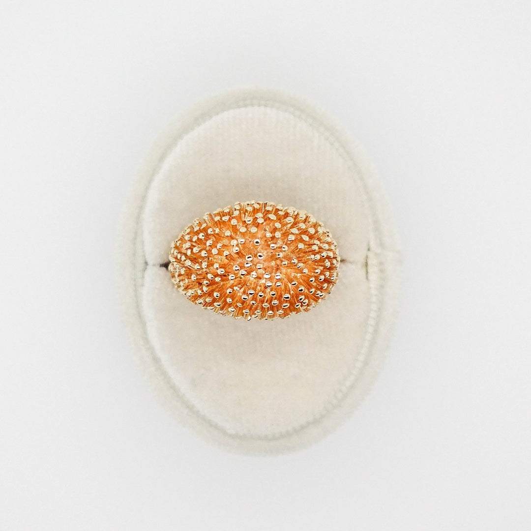 Gold Textured Dome Ring - Acadian Estates & CustomRing