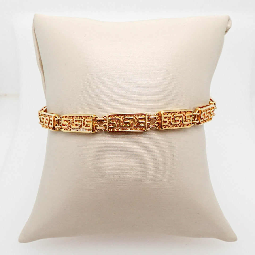 Greek Key Design Bracelet - Acadian Estates &amp; CustomBracelet