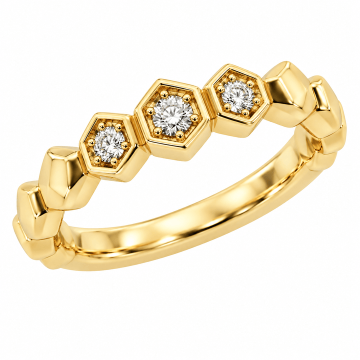 Honeycomb Diamond Ring - Acadian Estates &amp; CustomRing