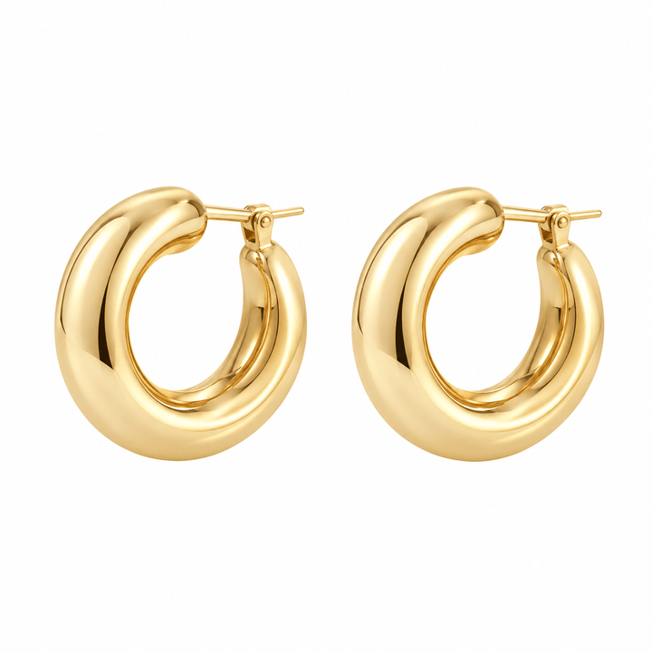 Large Chunky Hoops - Acadian Estates &amp; CustomEarrings
