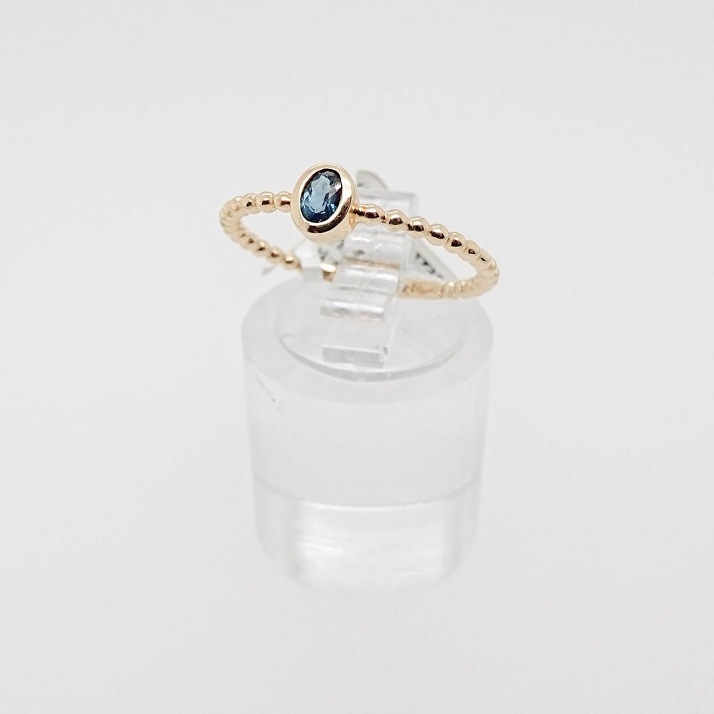 London Blue Topaz Bezel Set Ring - Acadian Estates & CustomRing