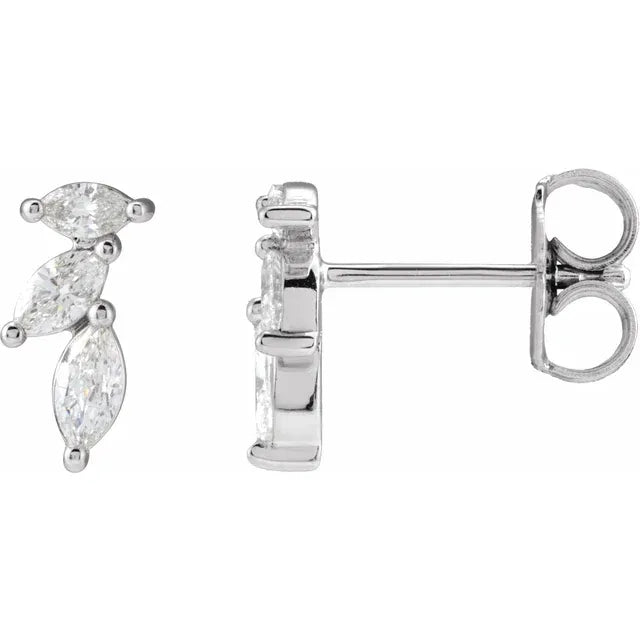 Marquise Diamond Earrings - Acadian Estates & CustomEarrings