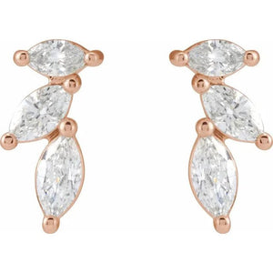 Marquise Diamond Earrings - Acadian Estates & CustomEarrings