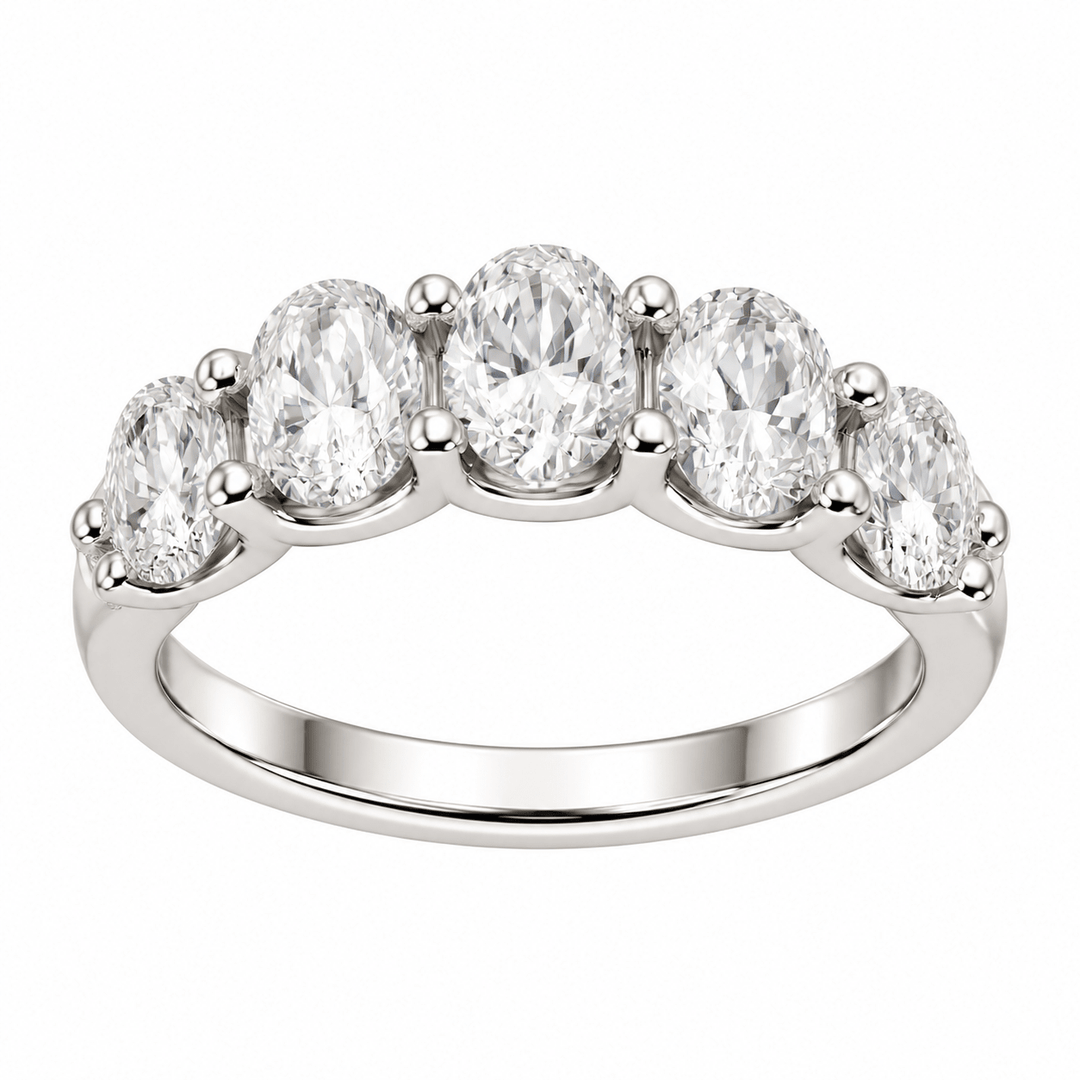 Oval Diamond Band - Acadian Estates &amp; CustomRing