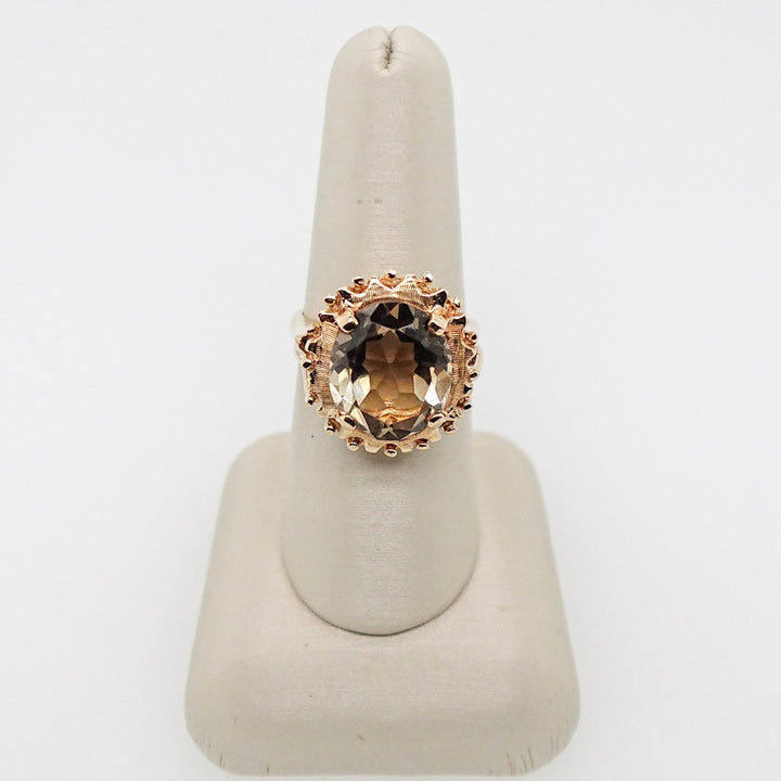 Oval Smokey Topaz Ring - Acadian Estates &amp; CustomRing