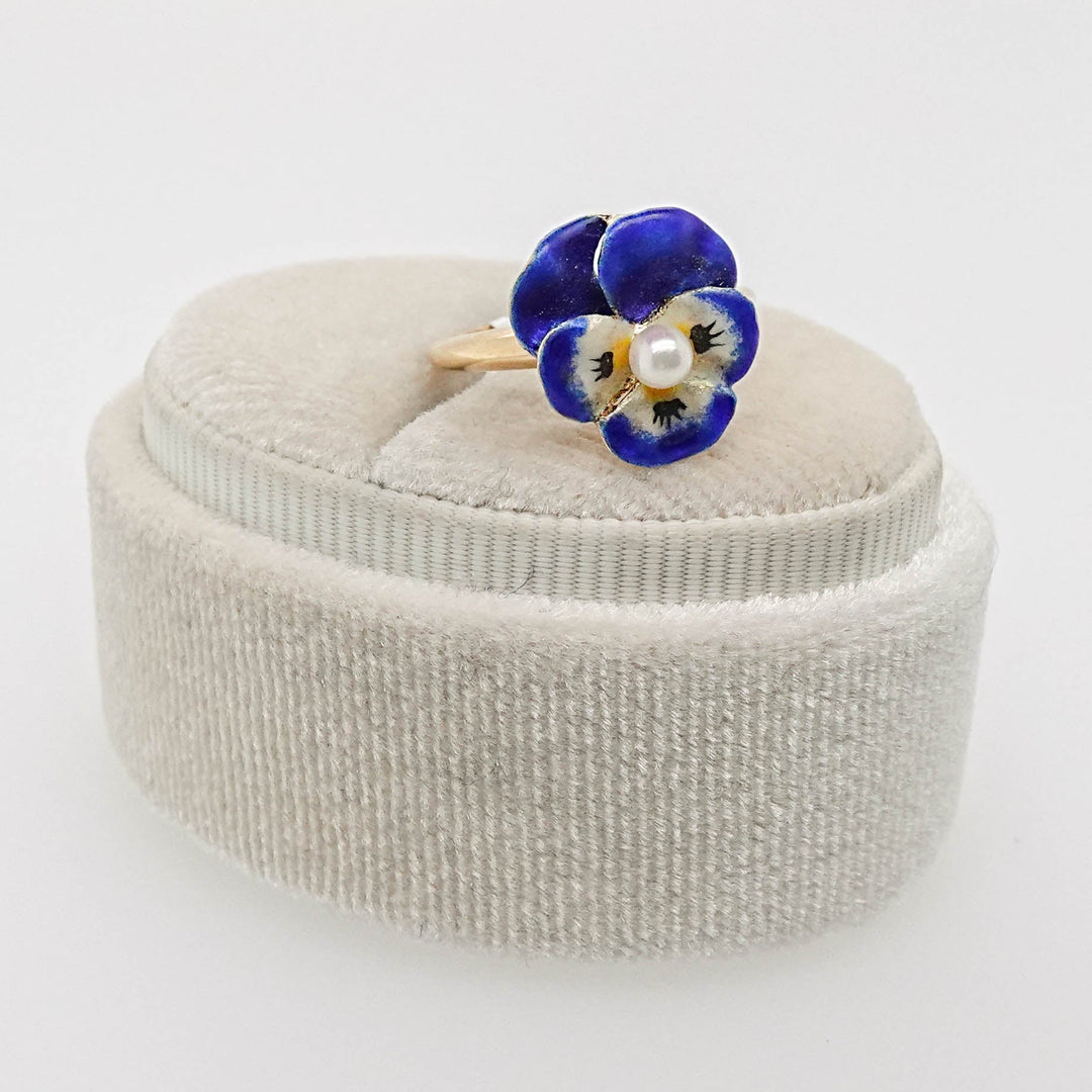 Pansy with Pearl Ring - Acadian Estates &amp; CustomRing