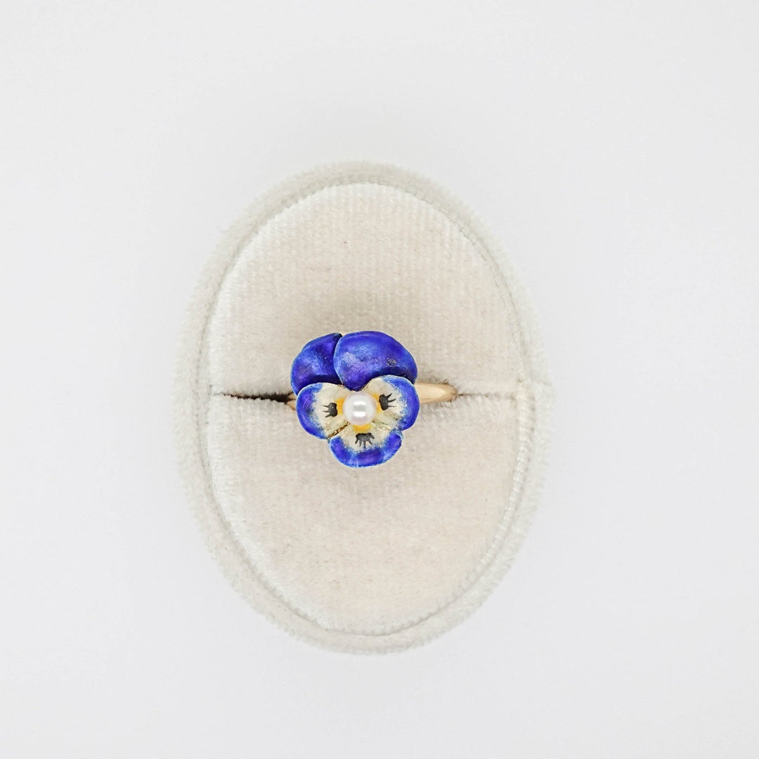 Pansy with Pearl Ring - Acadian Estates & CustomRing