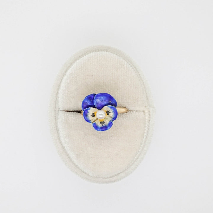 Pansy with Pearl Ring - Acadian Estates &amp; CustomRing
