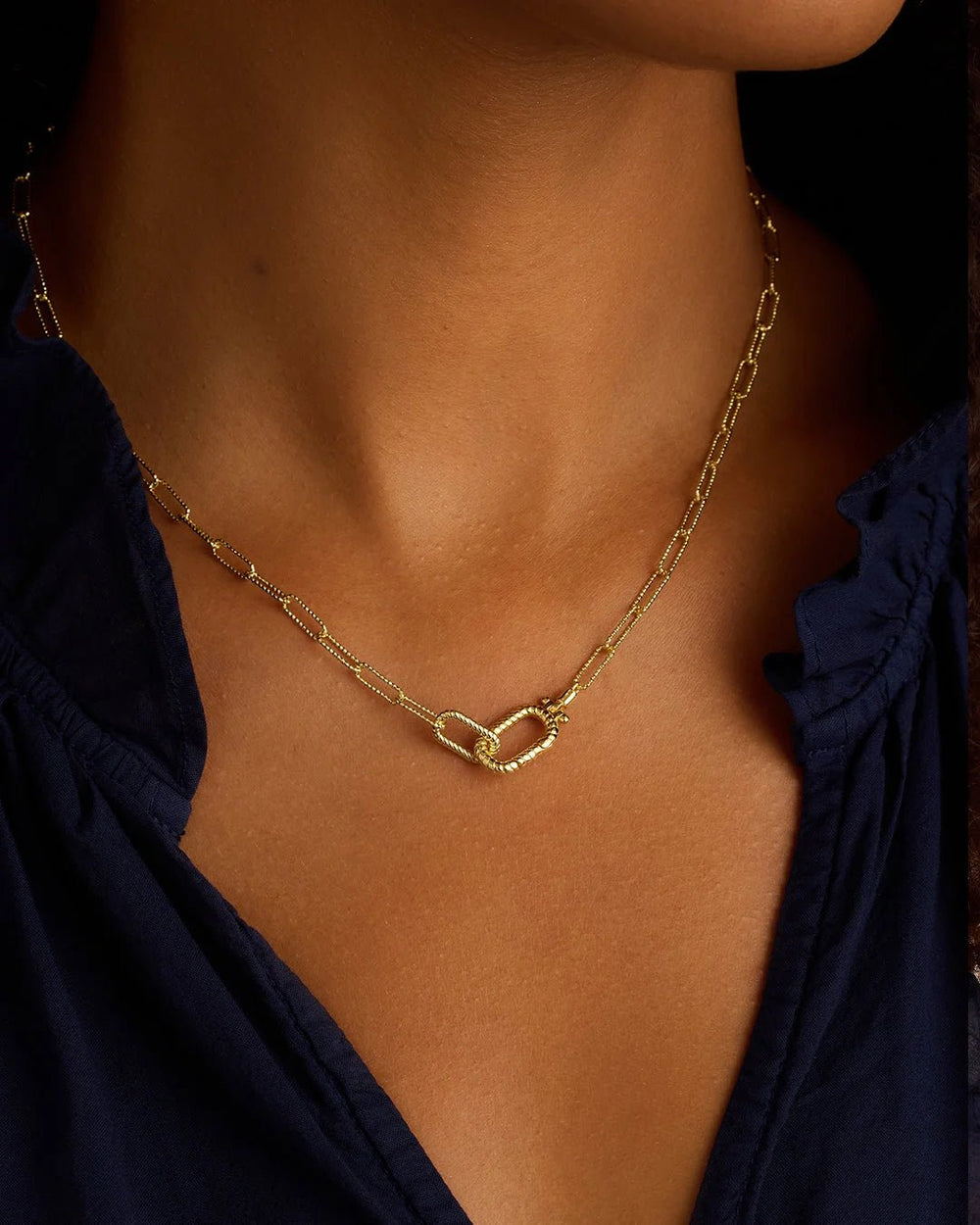 Paperclip Link Necklace - Acadian Estates & Customnecklace
