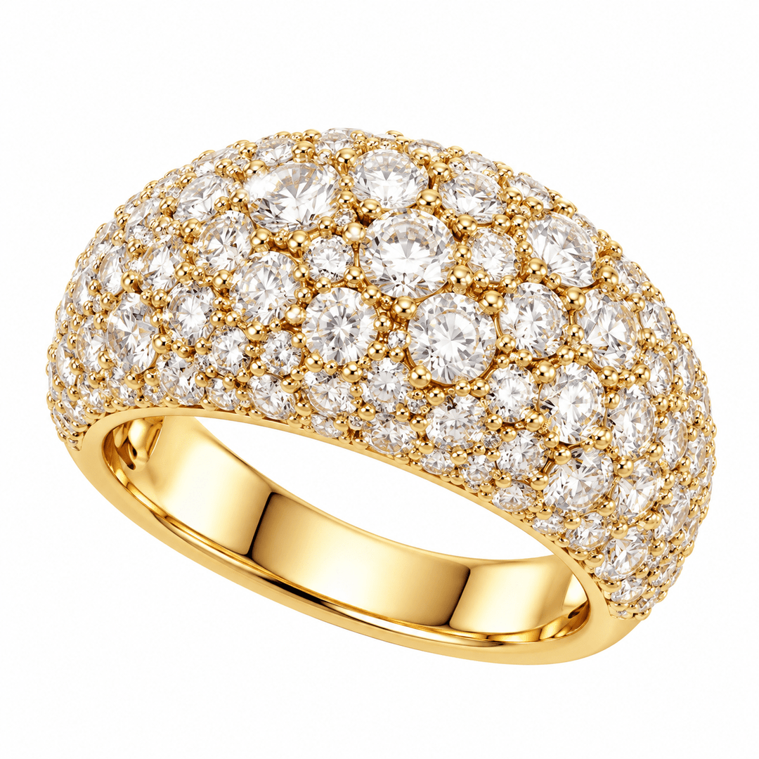 Pave Diamond Dome Ring - Acadian Estates &amp; CustomRing