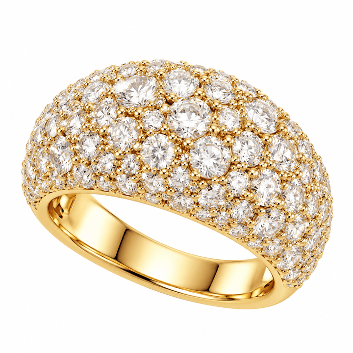 Pave Diamond Dome Ring - Acadian Estates &amp; CustomRing