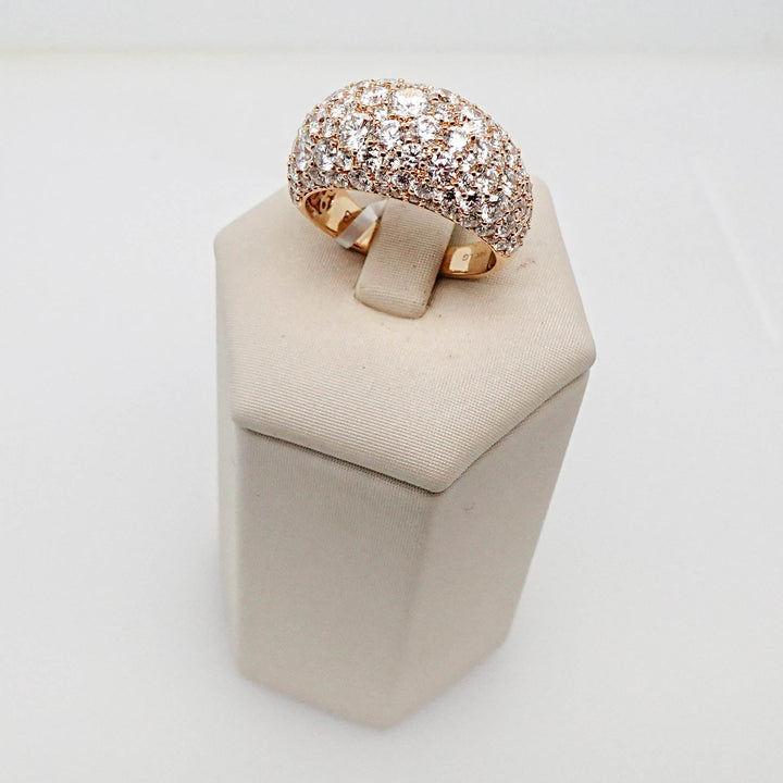 Pave Diamond Dome Ring - Acadian Estates &amp; CustomRing