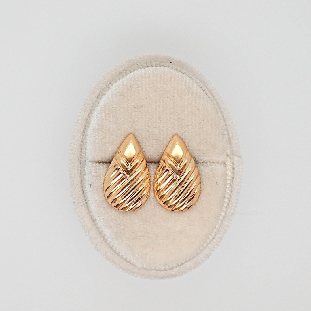 Pear Shaped Dome Earrings - Acadian Estates &amp; CustomEarrings