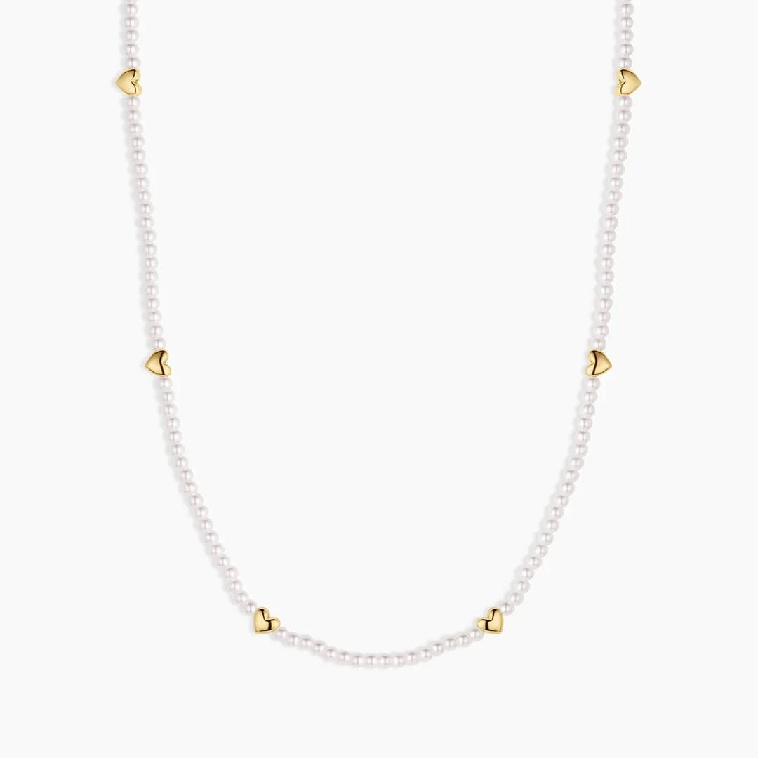 Pearl and Heart Necklace - Acadian Estates & Customnecklace