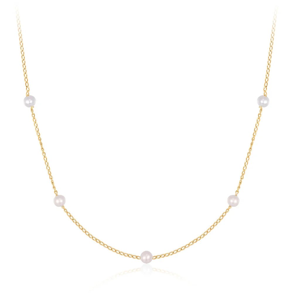 Pearl Station Necklace - Acadian Estates &amp; Customnecklace