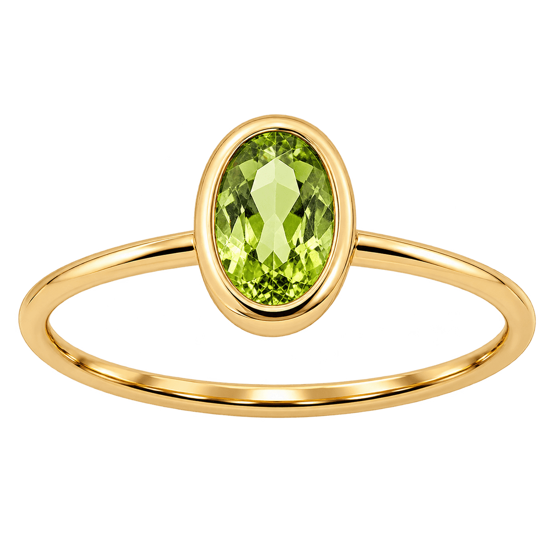Peridot Oval Ring - Acadian Estates &amp; CustomRing