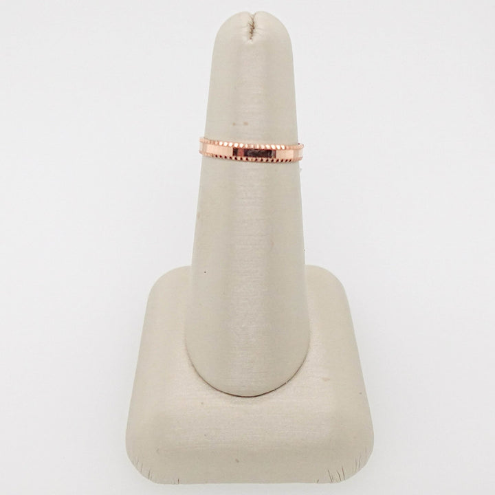 Rose Gold Flat Textured Band - Acadian Estates &amp; CustomRing