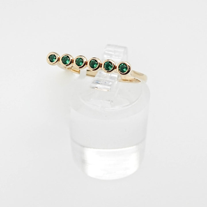 Round Bezel Set Emerald Ring - Acadian Estates &amp; CustomRing