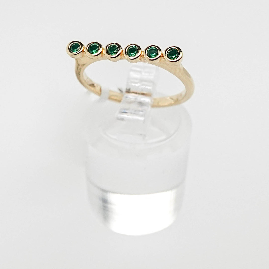 Round Bezel Set Emerald Ring - Acadian Estates &amp; CustomRing
