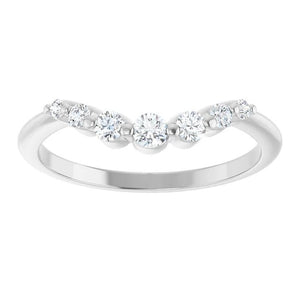 Round Diamond Contour Band - Acadian Estates & Custom