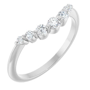 Round Diamond Contour Band - Acadian Estates & Custom