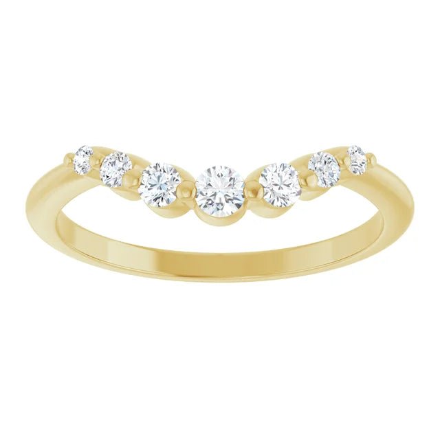 Round Diamond Contour Band - Acadian Estates & Custom