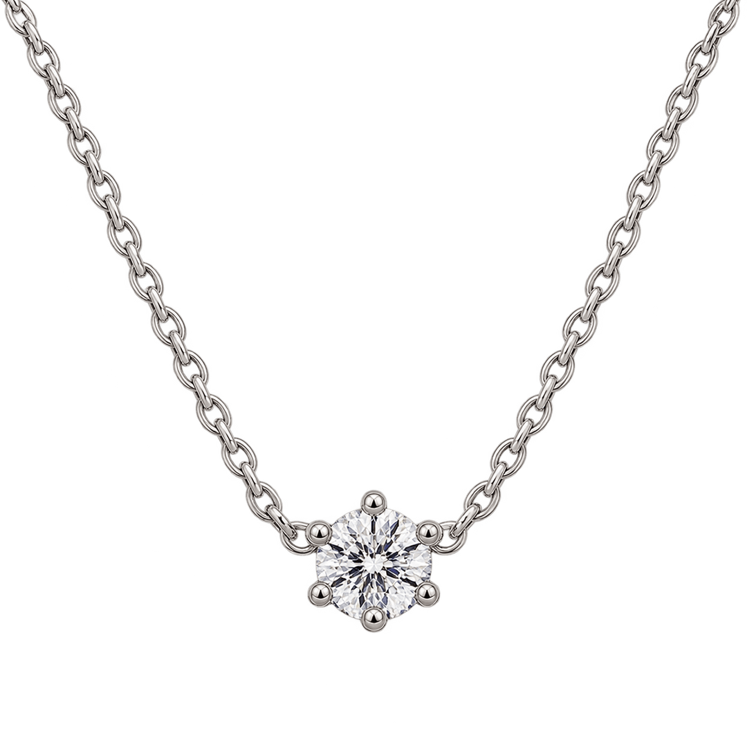 Round Diamond Pendant Necklace - Acadian Estates &amp; Customnecklace