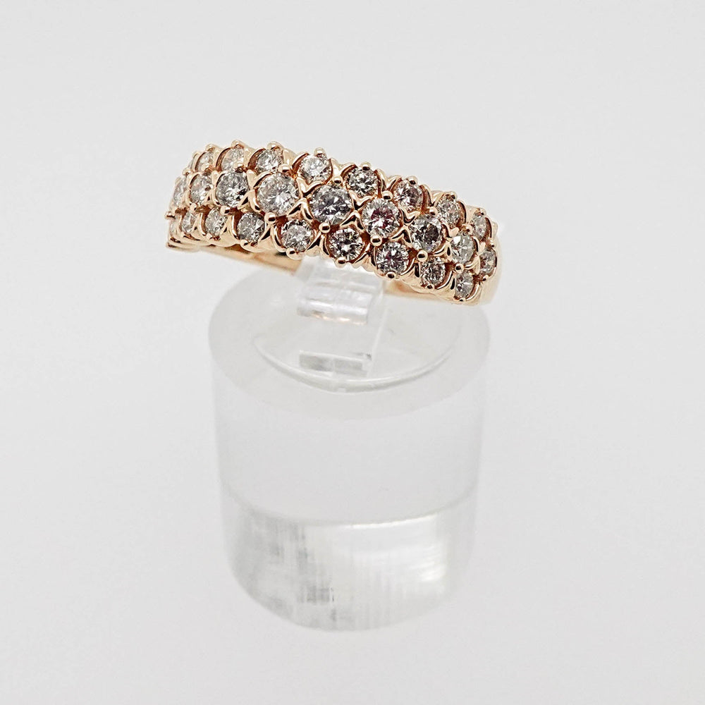 Round Diamond Triple Row Ring - Acadian Estates & CustomRing