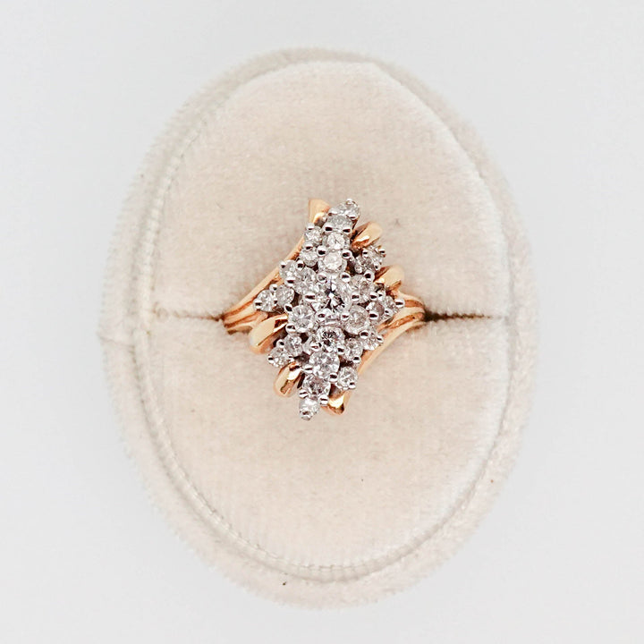 Round Diamond Twist Ring - Acadian Estates &amp; CustomRing