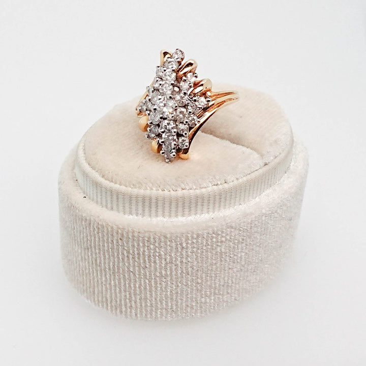 Round Diamond Twist Ring - Acadian Estates &amp; CustomRing