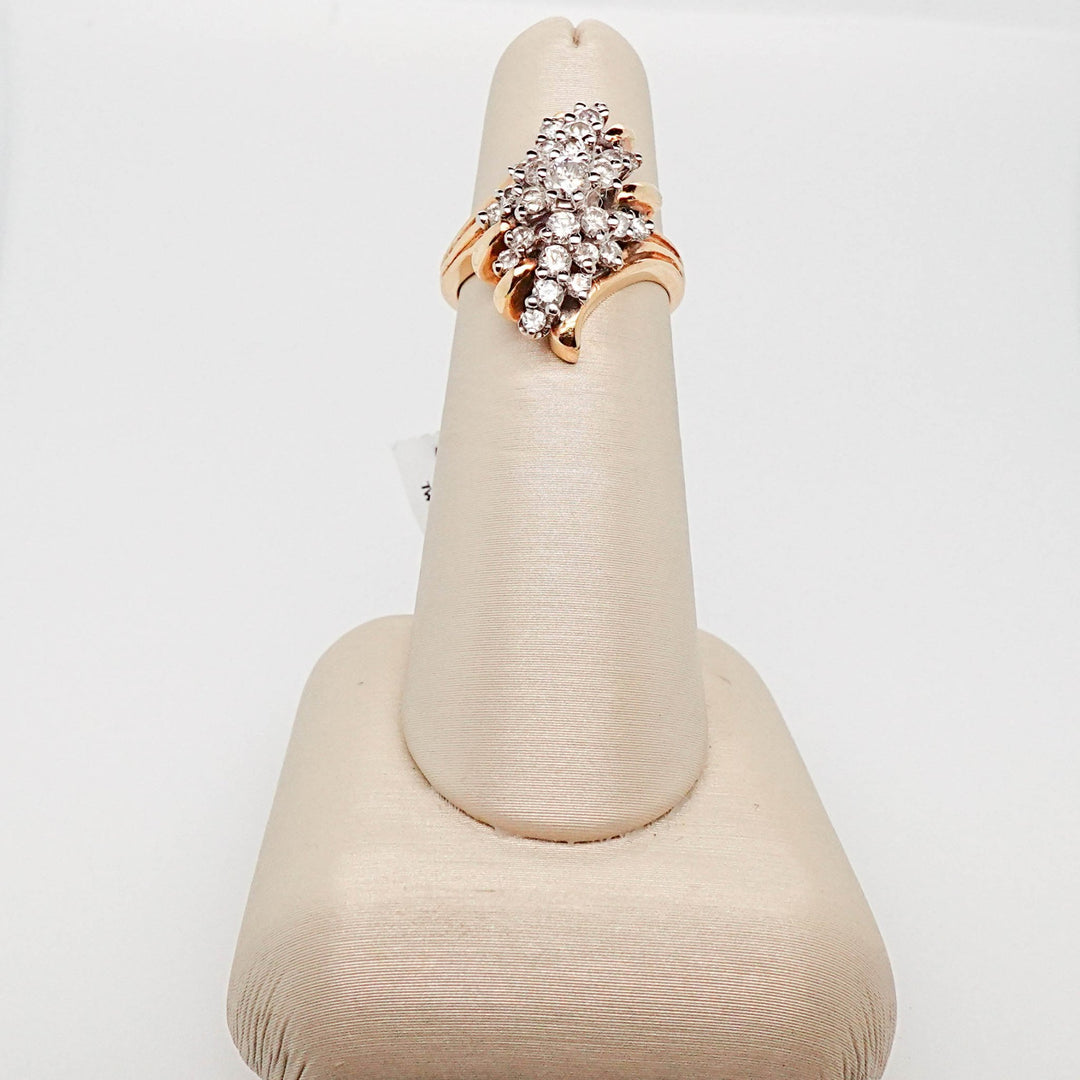 Round Diamond Twist Ring - Acadian Estates &amp; CustomRing
