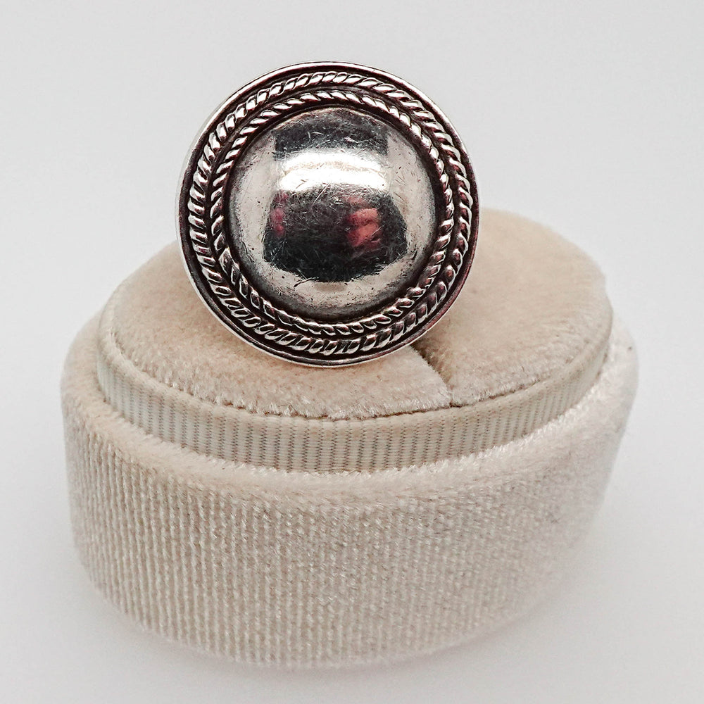 Round Dome Ring with Rope Detail - Acadian Estates & CustomRing