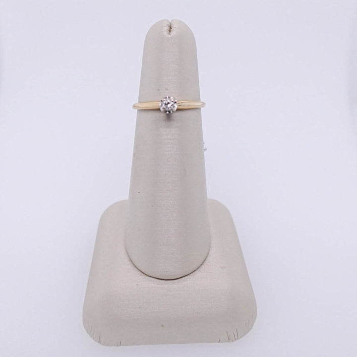 Round Solitaire Ring with White Head - Acadian Estates &amp; CustomRing