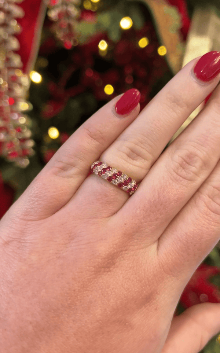 Ruby and Diamond Dome Ring - Acadian Estates &amp; CustomRing