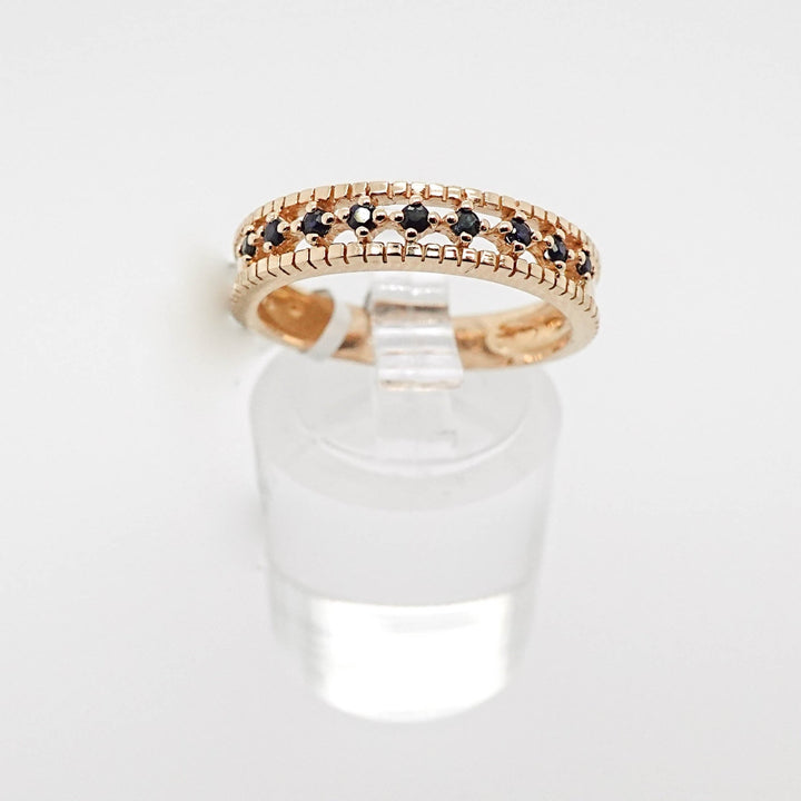 Sapphire Band with Etched Detail - Acadian Estates &amp; CustomRing