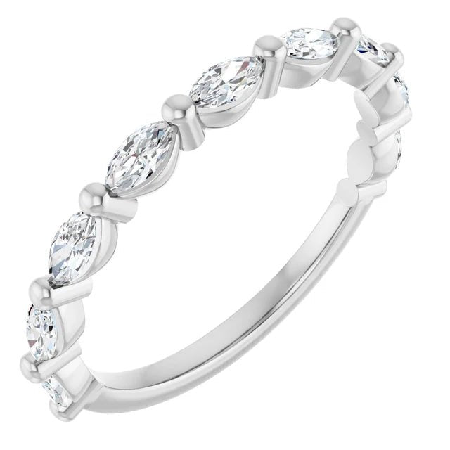 Shared-Prong Marquise Anniversary Band - Acadian Estates &amp; Custom