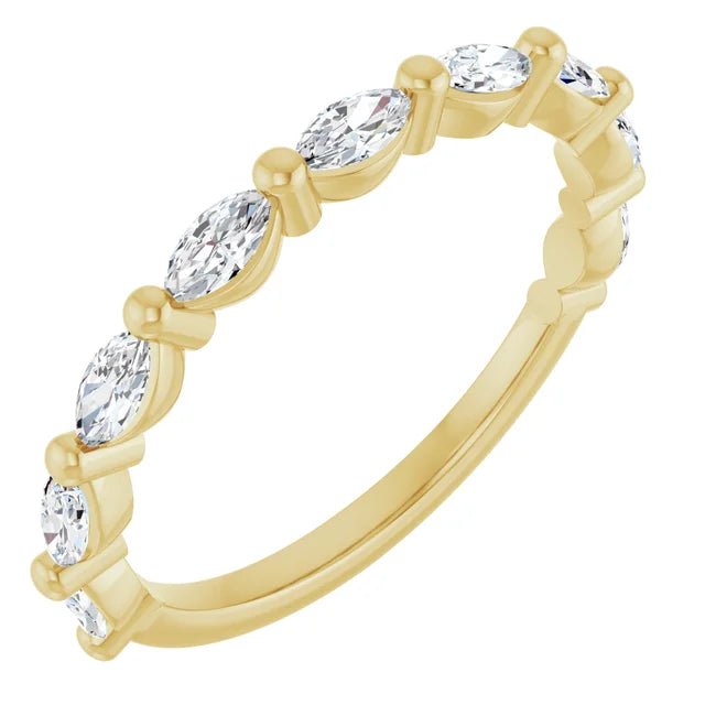 Shared-Prong Marquise Anniversary Band - Acadian Estates &amp; Custom