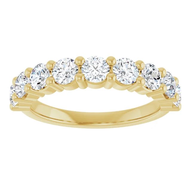 Shared-Prong Round Anniversary Band - Acadian Estates &amp; Custom