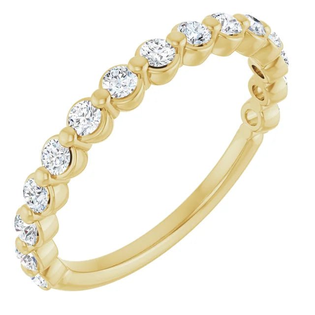 Shared-Prong Round Diamond Band - Acadian Estates &amp; Custom