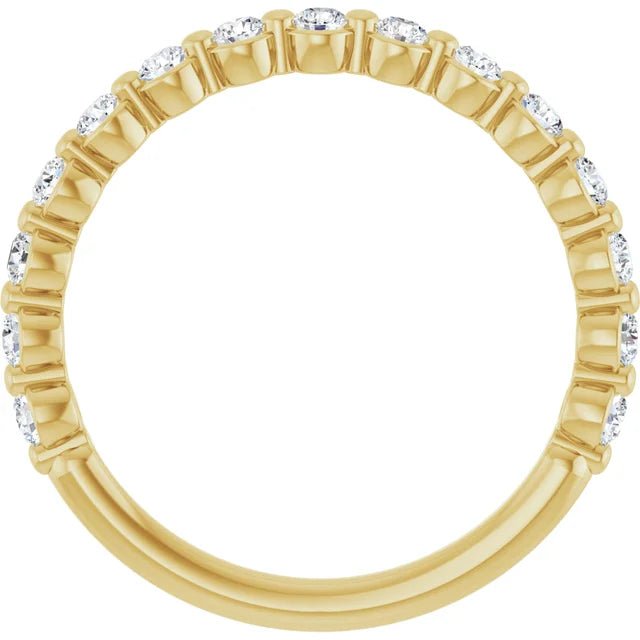 Shared-Prong Round Diamond Band - Acadian Estates &amp; Custom